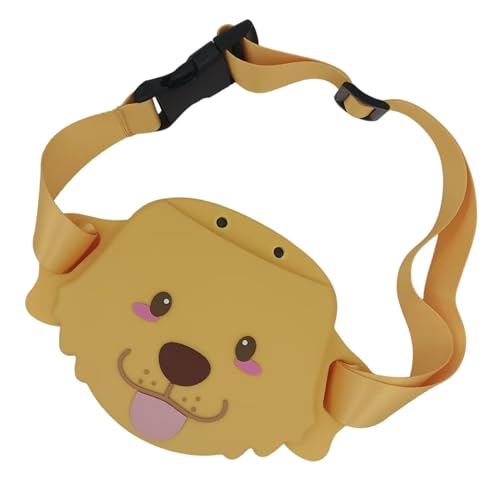 Leckerlibeutel für Haustiere, Snackbeutel für Hunde, auslaufsicheres Silikon in Hundeform für Haustiere, Magnetverschluss Pet Goodie mit verstellbarem Gürtel, Gürteltasche von Genérico