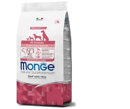 Monge Hundekrokette All Breeds Puppy & Junior Rindfleisch und Reis 12 kg von Generico