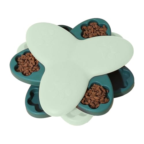 Puzzle Dog Bowl, Puzzlespielzeug, Rotteable Dog Treat Puzzle – Geistige Stimulationsspiele, bereicherndes Welpenspielzeug für kleine, mittelgroße und große Welpen zu Hause, auf Reisen im Freien von Genérico