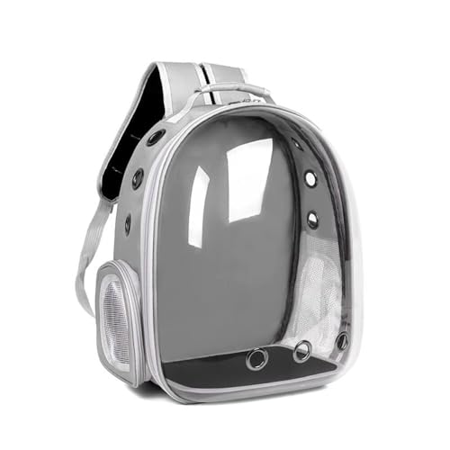 Rucksack für Katzen, Rucksack für Hunde, Blasenrucksack für Haustiere, für kleine Katzen, Welpen, Hunde, transparent (grau, ohne Fenster mit Seite) von Genérico