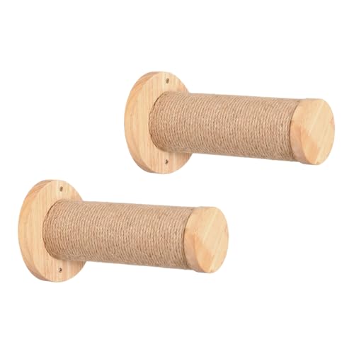 Wand-Katzenregale: Möbel für Haustierbedarf, 2-mal Stall aus Holz und gestreift, sichere Postpost, sicheres Material, hergestellt aus hochwertigem Holz, eine sichere Kletterumgebung Wand-Katzenregale: Möbel für Haustierbedarf, 2-mal Stall aus Holz und gestreift, sichere Postpost, sicheres Material, hergestellt aus hochwertigem Holz, eine sichere Kletterumgebung von Genérico