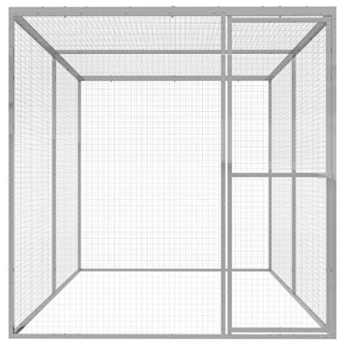 Wenjingqi-146357 Katzenkäfig oder verzinkt, 3 x 1,5 x 1,5 m von Genérico