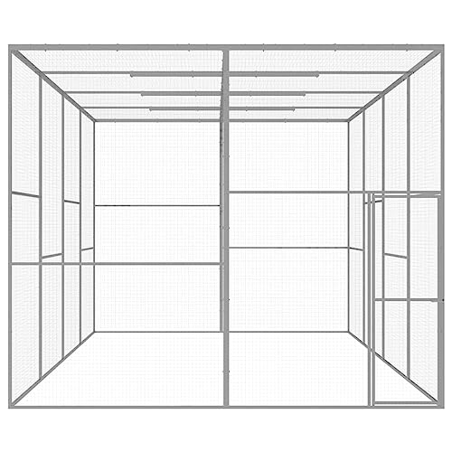 Wenjingqi-146362 Katzenkäfig oder verzinkt, 6 x 3 x 2,5 m von Genérico