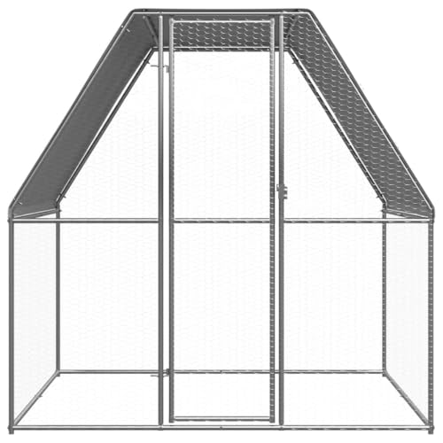 Wenjingqi-150776 Hühnerstall für den Außenbereich, verzinkt, 2 x 2 x 2 m von Genérico