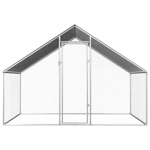 Wenjingqi-170788 Hühnerstall für den Außenbereich, verzinkt, 2,75 x 2 x 1,92 m von Genérico