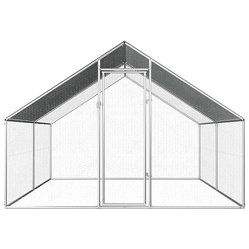 Wenjingqi-170789 Hühnerstall für den Außenbereich, verzinkt, 2,75 x 4 x 1,92 m von Genérico