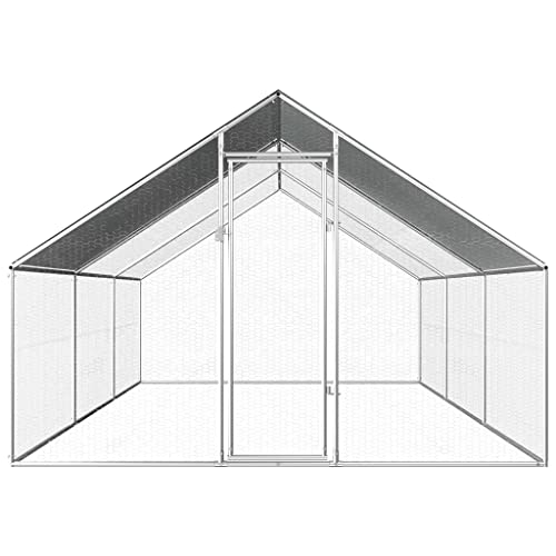 Wenjingqi-170790 Hühnerstall für den Außenbereich, verzinkt, 2,75 x 6 x 1,92 m von Genérico