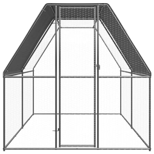 Wenjingqi-3089319 Hühnerstall für den Außenbereich, verzinkt, 2 x 4 x 2 m von Genérico