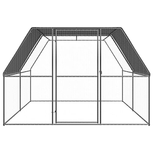 Wenjingqi-3089324 Hühnerstall für den Außenbereich, verzinkt, 3 x 4 x 2 m von Genérico