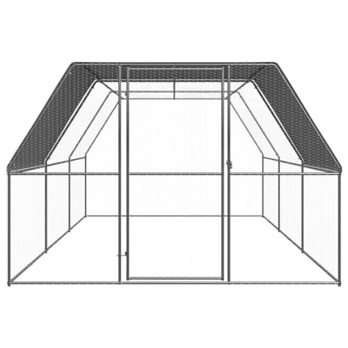 Wenjingqi-3089325 Hühnerstall für den Außenbereich, verzinkt, 3 x 6 x 2 m von Genérico