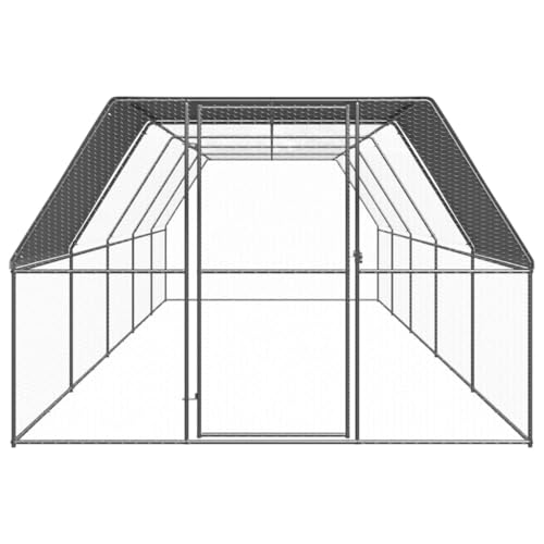 Wenjingqi-3089327 Hühnerstall für den Außenbereich, verzinkt, 3 x 10 x 2 m von Genérico