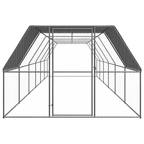 Wenjingqi-3089328 Hühnerstall für den Außenbereich, verzinkt, 3 x 12 x 2 m von Genérico