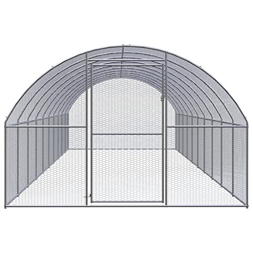 Wenjingqi-3095467 Hühnerstall für den Außenbereich, verzinkt, 3 x 10 x 2 m von Genérico