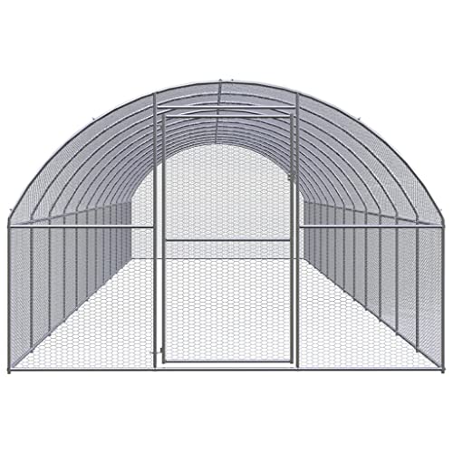 Wenjingqi-3095468 Hühnerstall für den Außenbereich, verzinkt, 3 x 12 x 2 m von Genérico