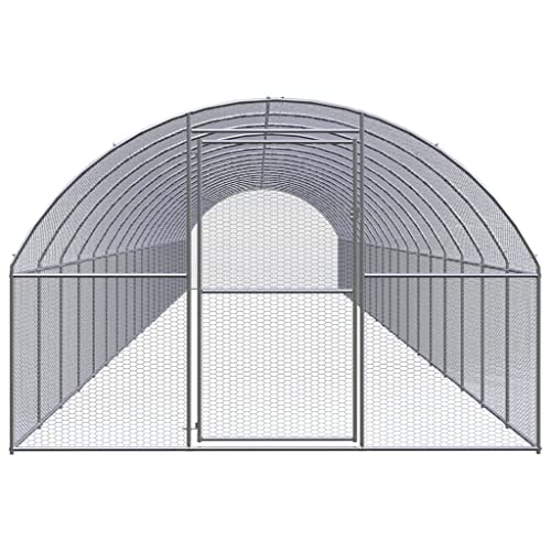 Wenjingqi-3095470 Hühnerstall für den Außenbereich, verzinkt, 3 x 20 x 2 m von Genérico