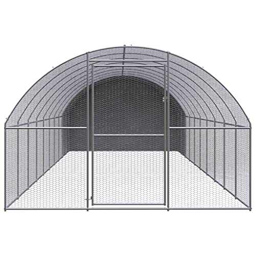 Wenjingqi-3095476 Hühnerstall für den Außenbereich, verzinkt, 3 x 10 x 2 m von Genérico