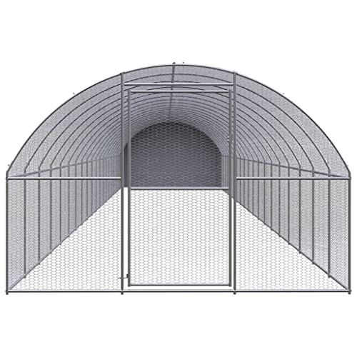 Wenjingqi-3095479 Hühnerstall für den Außenbereich, verzinkt, 3 x 20 x 2 m von Genérico