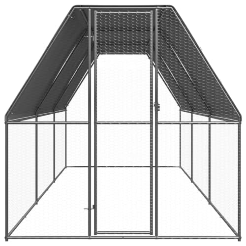 Wenjingqi-3154372 Hühnerstall für den Außenbereich, verzinkt, 2 x 6 x 2 m von Genérico