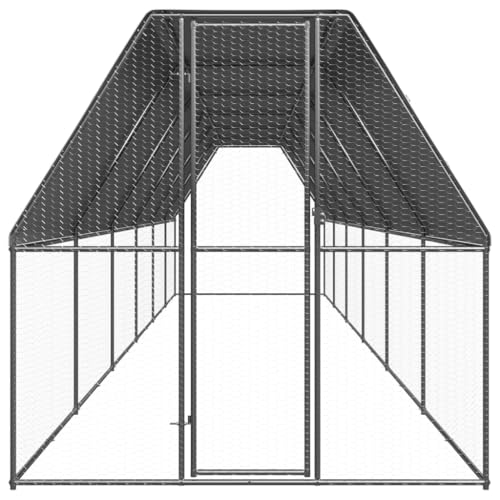 Wenjingqi-3154375 Hühnerstall für den Außenbereich, verzinkt, 2 x 12 x 2 m von Genérico