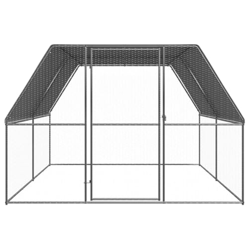 Wenjingqi-3154376 Hühnerstall für den Außenbereich, verzinkt, 3 x 4 x 2 m von Genérico