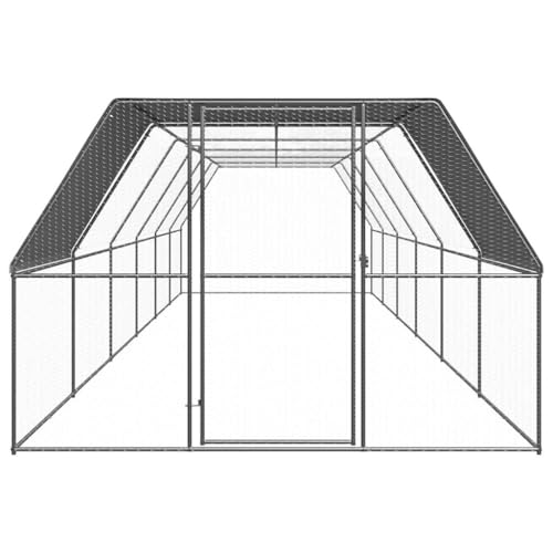 Wenjingqi-3278812 Hühnerstall, verzinkt, 3 x 12 x 2 m von Genérico