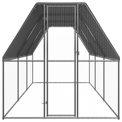 Wenjingqi-3278814 Hühnerstall, verzinkt, 2 x 6 x 2 m von Genérico