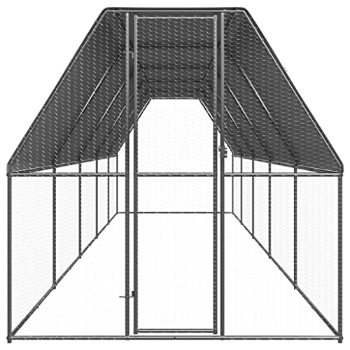 Wenjingqi-3278816 Hühnerstall, verzinkt, 2 x 10 x 2 m von Genérico