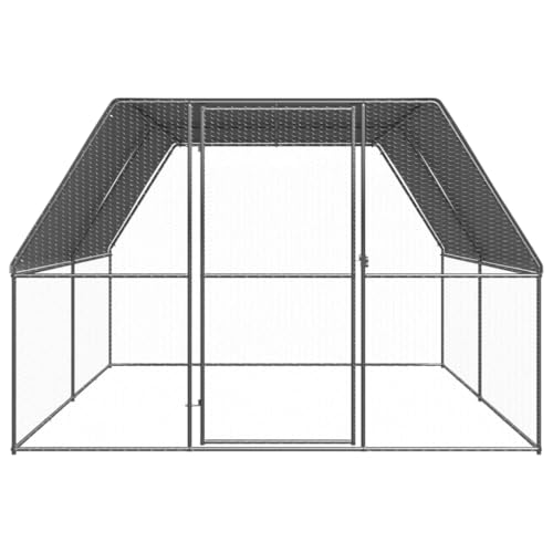 Wenjingqi-3278818 Hühnerstall, verzinkt, 3 x 4 x 2 m von Genérico