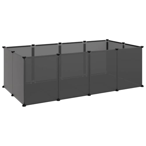 Wenjingqi-340571 Käfig für Kleintiere, schwarz, PP und 144 x 74 x 46,5 cm von Genérico