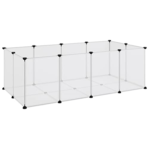 Wenjingqi-340572 Käfig für Kleintiere, transparent, Polypropylen, 144 x 74 x 46,5 cm von Genérico