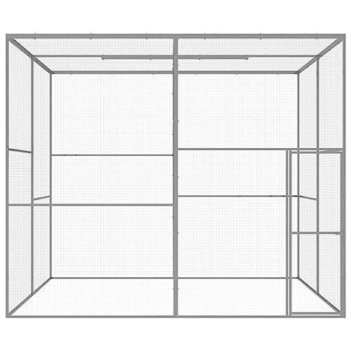 wenjingqi-146361 Katzenkäfig oder verzinkt, 3 x 3 x 2,5 m von Genérico