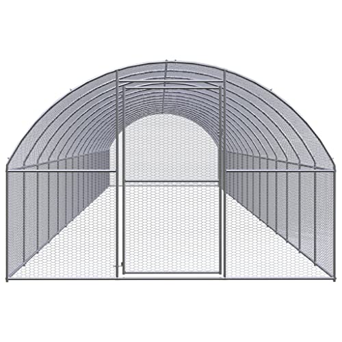 wenjingqi-3095469 Hühnerstall für den Außenbereich, verzinkt, 3 x 16 x 2 m von Genérico