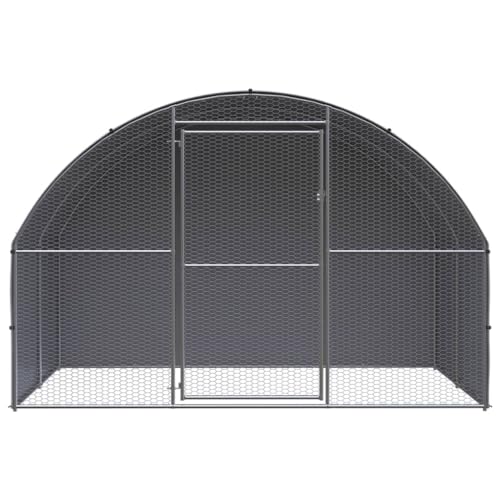 wenjingqi-3095472 Hühnerstall für den Außenbereich, verzinkt, 3 x 2 x 2 m von Genérico