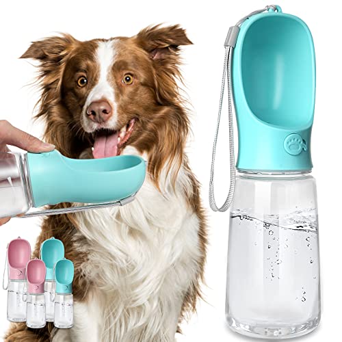Hunde-Trinkflasche, auslaufsicher, tragbar, mit Trinkspender für Haustiere, Outdoor, Wandern, Reisen, BPA-frei, lebensmittelechter Kunststoff von Kalimdor