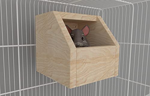 Generiq Chinchilla Box Haus Unterschlupf Versteck Versteck Kleintier Übung Holz Spielhaus Spielzeug Holz Spielspielzeug von Generiq