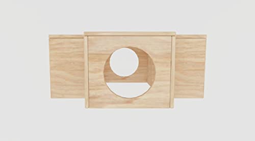 Generiq Hamstertunnel aus Holz, 4 Löcher, für Spielhaus und Kleintiere von Generiq