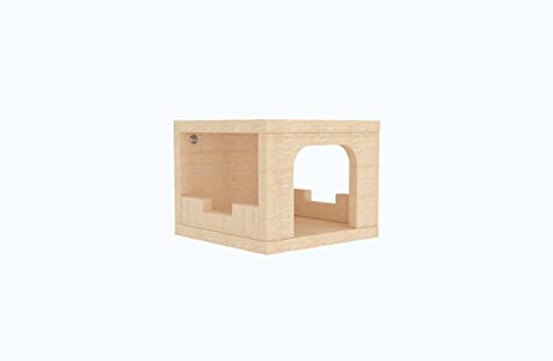 Generiq Kleintierversteck aus Holz, für Chinchillas, 25 x 20 x 25 cm von Generiq