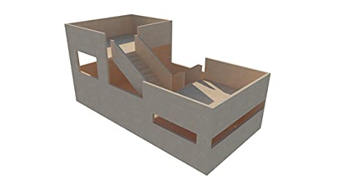 Generiq Schildkröten-Tischhaus mit 3 Ebenen (ohne Netzabdeckungen) von Generiq