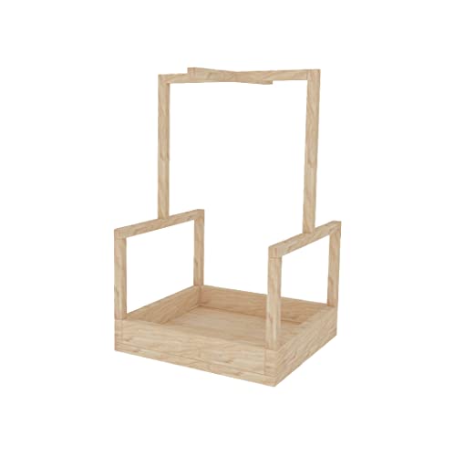 Schaukelndes Design Holzkäfig, Sitzstange, Plattform, Regal für Papageien, Vögel, Wellensittiche, Lovebird, Käfigzubehör von Generiq