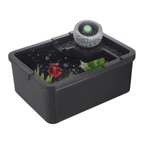 Aquarien für Betta-Fische | Landschaftsbecken für Schildkröten – Ökosystem mit USB-Pumpe für Betta-Fische, , Aquaponik und Dekoration Aquarien für Betta-Fische | Landschaftsbecken für Schildkröten – Ökosystem mit USB-Pumpe für Betta-Fische, , Aquaponik und Dekoration von Générique