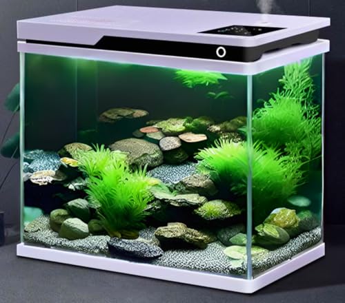 Aquarium aus Glas, ultra klar, 20 Liter, rechteckig, PVC-Material, robust und widerstandsfähig, Diffusor für ätherische Öle – moderner Stil von Générique