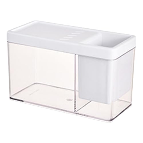 Aquariumbehälter – Fischschüssel für Büro, tragbar, Betta-Fisch, transparent | Wasserbehälter aus kompaktem Glas für Schnecken von und Meeresaffen, Nano Rese Aquariumbehälter – Fischschüssel für Büro, tragbar, Betta-Fisch, transparent | Wasserbehälter aus kompaktem Glas für Schnecken von und Meeresaffen, Nano Rese von Générique