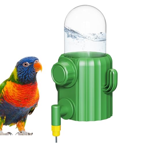 Automatic Bird Water Dispensenser, Papageienfutter, Leak-Proof Parakeet Drinker, Easy Refill System, 500 ml Kapazität, ideal für Cocktails, Lovebirds, Kanarische Inseln, drinnen und draußen von Générique