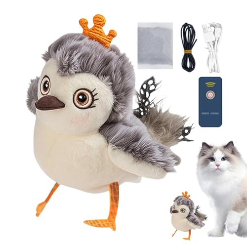 Automatic Chirping Kitten, Playful Kittens Toy, Realistic Cat Toys, Interactive Chirping Toy, Chirping Cat Toy, Realistic Kitten Toy, Flapping Bird Toy, Catnip Interactive Toy, Catnip for Kittens von Générique