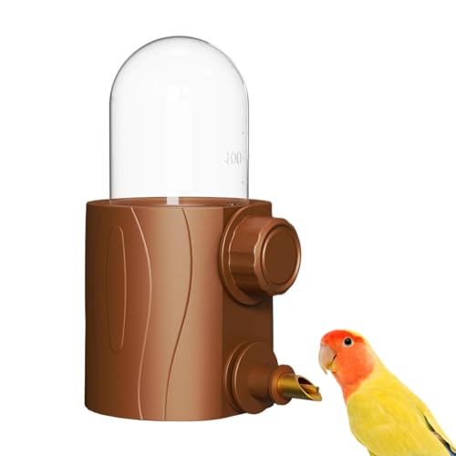 Automatische Vogeltränke, Trinkflasche, 3,15 x 4,72 Zoll, tragbar, für Haustiere, kompaktes Vogelwasserspender, hygienisches Trinkzubehör für Käfig von Générique