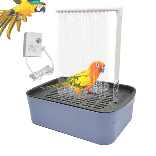 Automatische Vogelwanne, automatische Papageienbadewanne, Badewannenbrunnen für Vögel, Badebox für Wellensittiche, leise, praktisches Poolspielzeug für Liebhaber von Générique