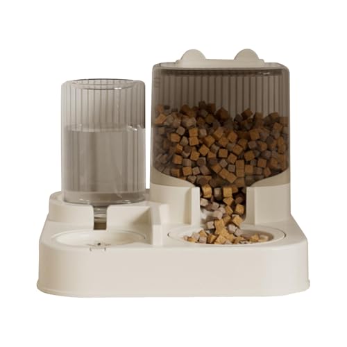 Automatischer Haustier-Feeder, 2-in-1 Futter- und Wasserspender für Haustiere, große Kapazität, Futterspender für Hunde, mehrere Fächer, Feedingstation für drinnen und draußen, 28,5 x 26,5 x 23,5 cm von Générique