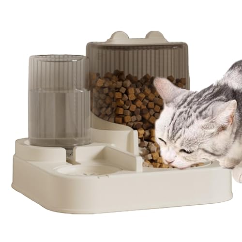 Automatischer Hunde- und Campingfeder, 2-in-1 Puppy Feeder mit Futterschale, große Kapazität, Katzenfutter, multifunktional, für kleine und mittelgroße Hunde und Katzen von Générique