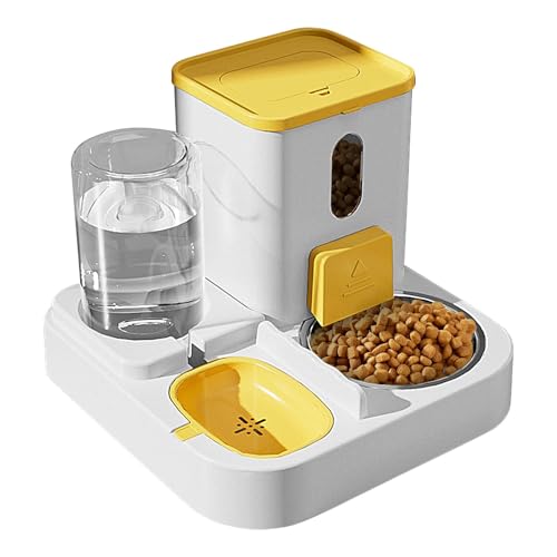 Automatischer Katzenfeeder, Wasserspender für Haustiere, Reise-Katzenfutter, elektrisches Katzenfeeder, mittelgroßer Haustierfeeder, 28 x 28 x 22,5 cm (11,02 x 11,02 x 11,02 x 8,86 Zoll) für von Générique