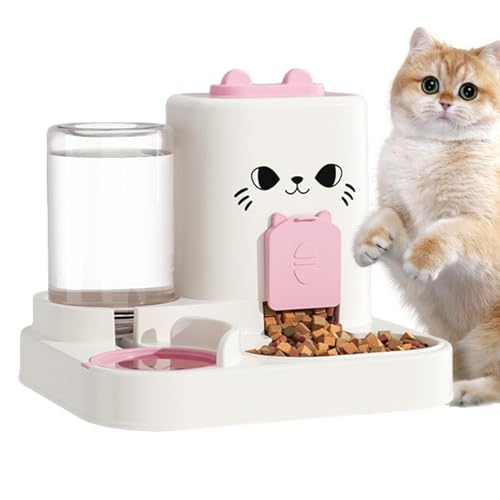 Automatischer Katzenfeeder, automatischer Haustierfeeder, große Kapazität, leckeres Katzenfutter, Katzenfutter und Wasserschale, 24 x 8,66 x 8,6 cm (9,84 x 8,66 x 8,27 Zoll) Smart Cat Feeder für von Générique